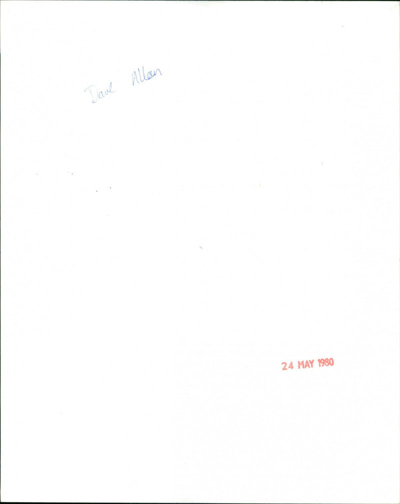 Dave Allen - Vintage Photograph