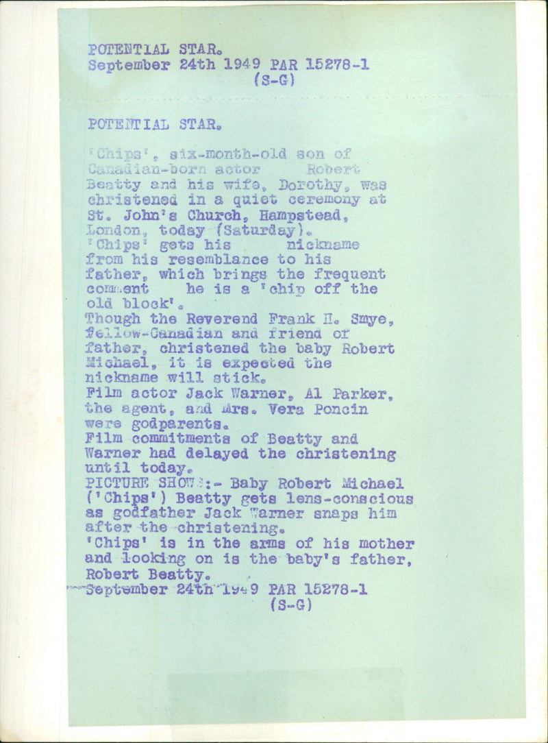 Robert Beatty - Vintage Photograph