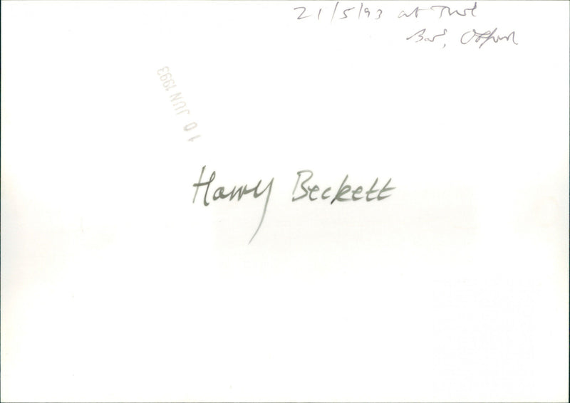 Harry Beckett - Vintage Photograph