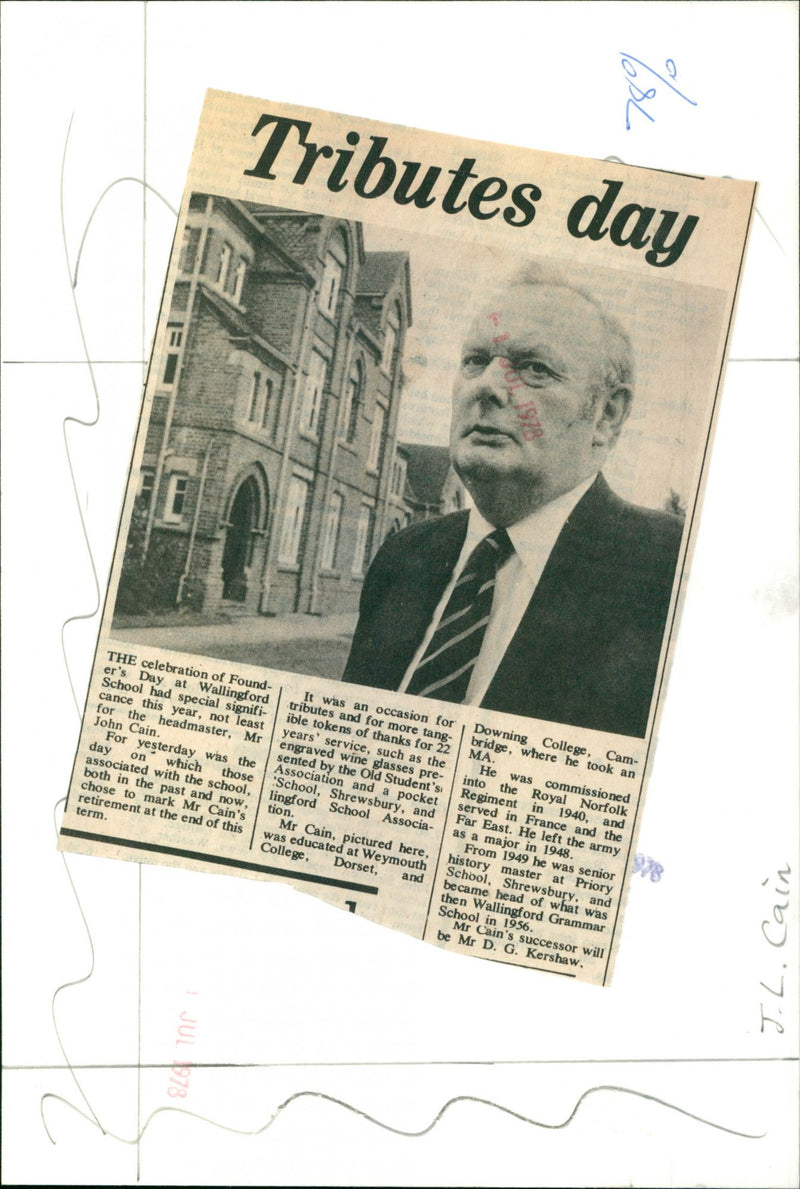 Mr. John Cain - Vintage Photograph