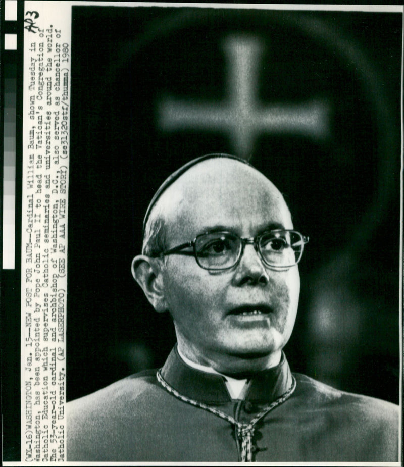 Cardinal William Baum - Vintage Photograph