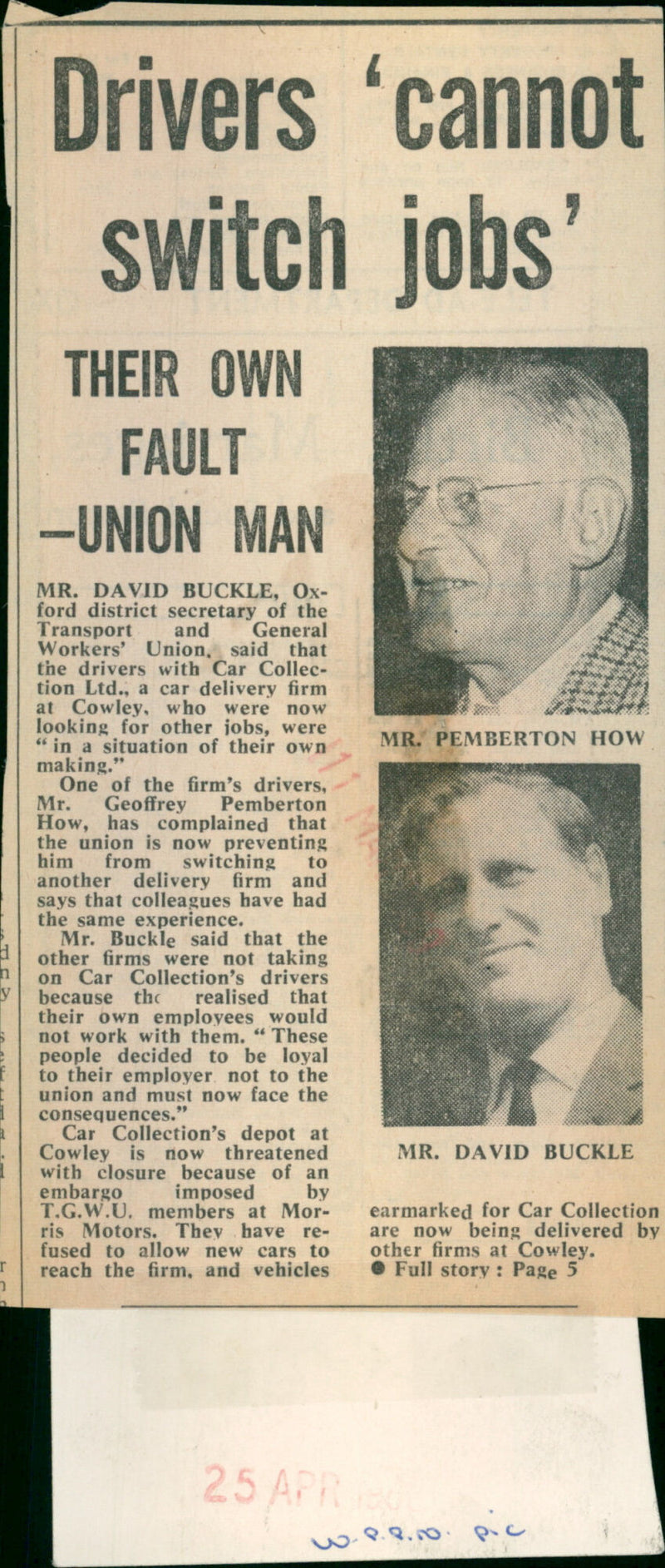 David Buckle - Vintage Photograph