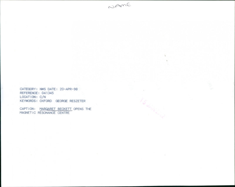 Margaret Beckett - Vintage Photograph