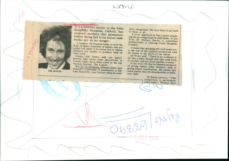 Dr David Baum - Vintage Photograph