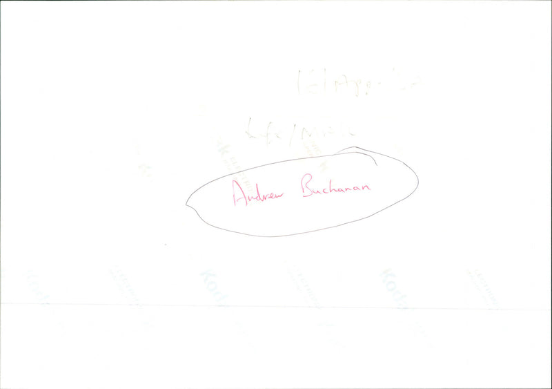 Andrew Buchanan - Vintage Photograph