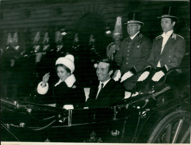 Captain Mark Phillips and Princess Anne - Vintage Photograph