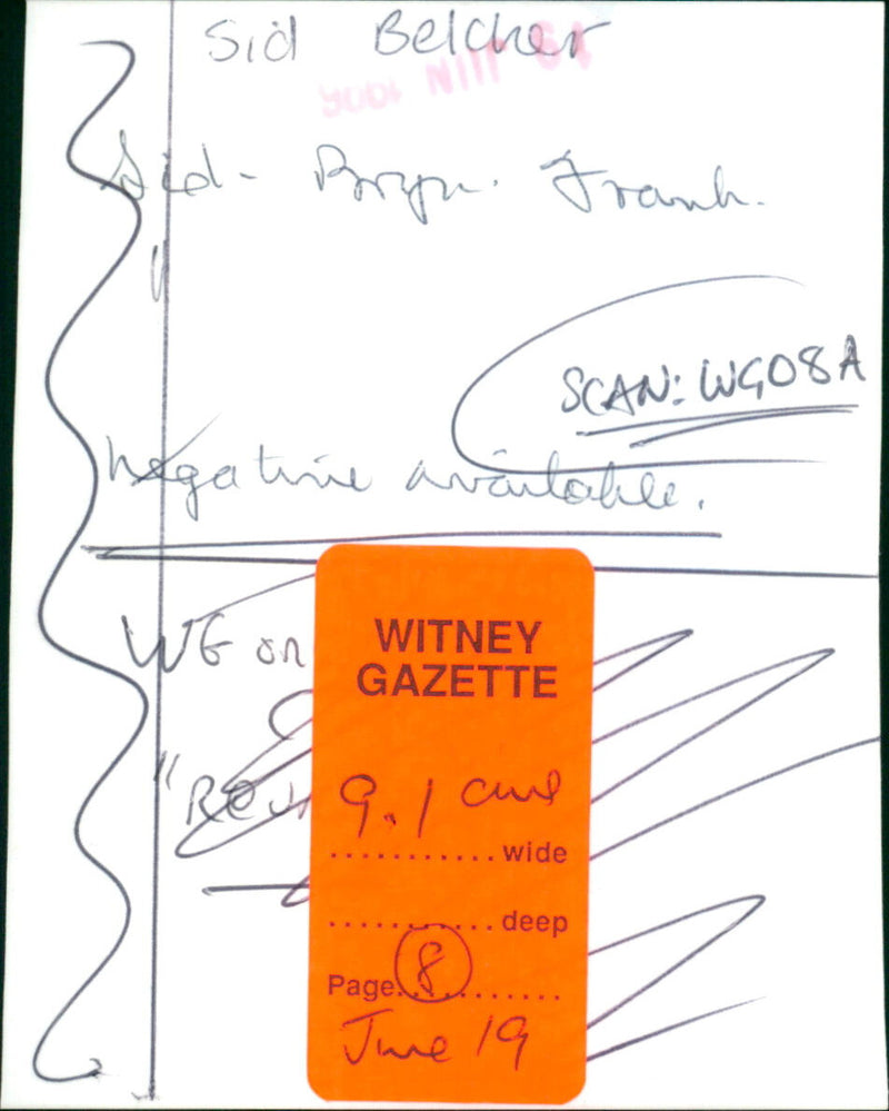 Sid Belcher - Vintage Photograph