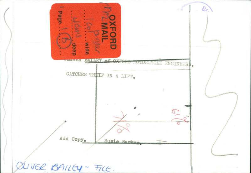 Oliver Bailey - Vintage Photograph