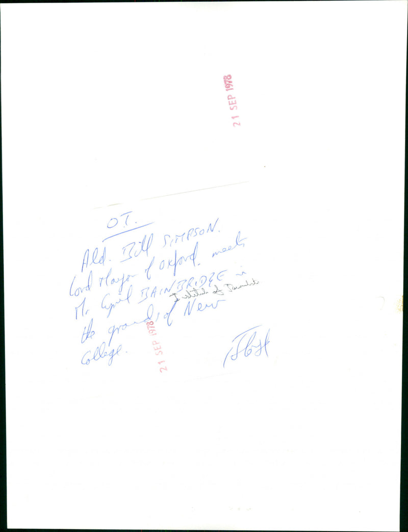 Bill Simpson - Vintage Photograph