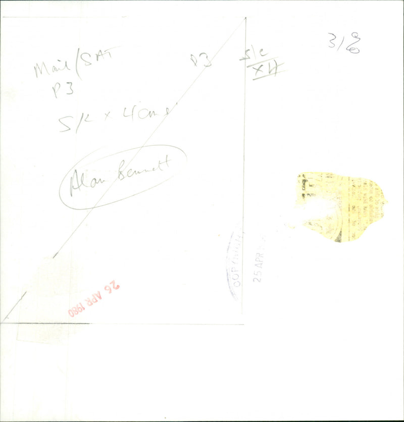 Alan Bennett - Vintage Photograph