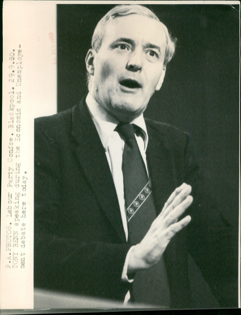 Tony Benn - Vintage Photograph