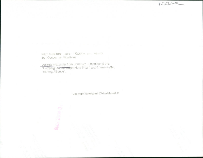 Andrew Alexander - Vintage Photograph