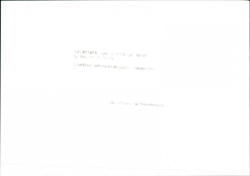 David Buckle - Vintage Photograph