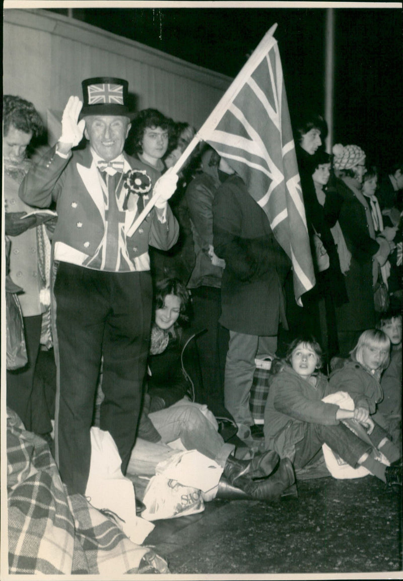 Sightseer in John Bull Attire - Vintage Photograph