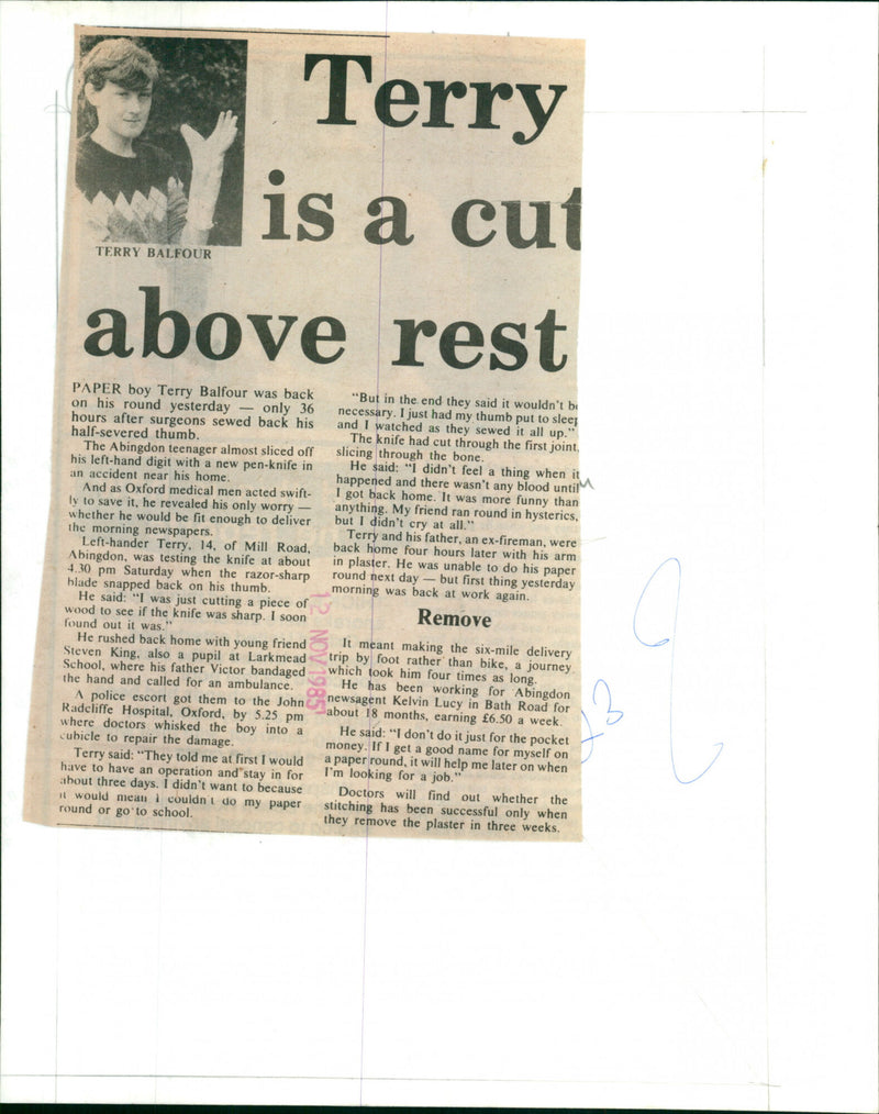 Terry Balfour - Vintage Photograph