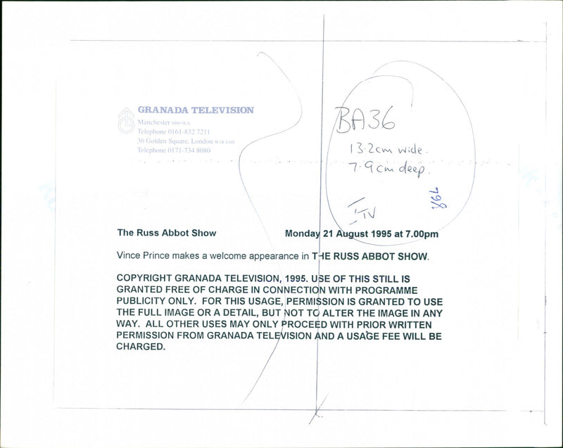 Russ Abbot - Vintage Photograph