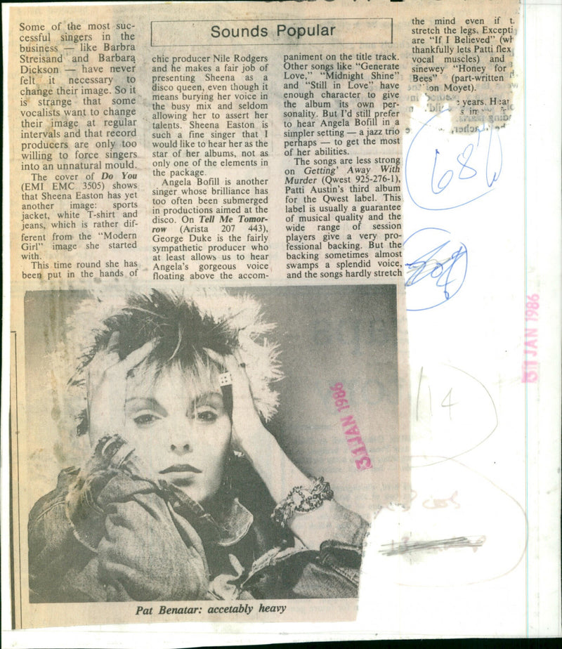 Pat Benatar - Vintage Photograph