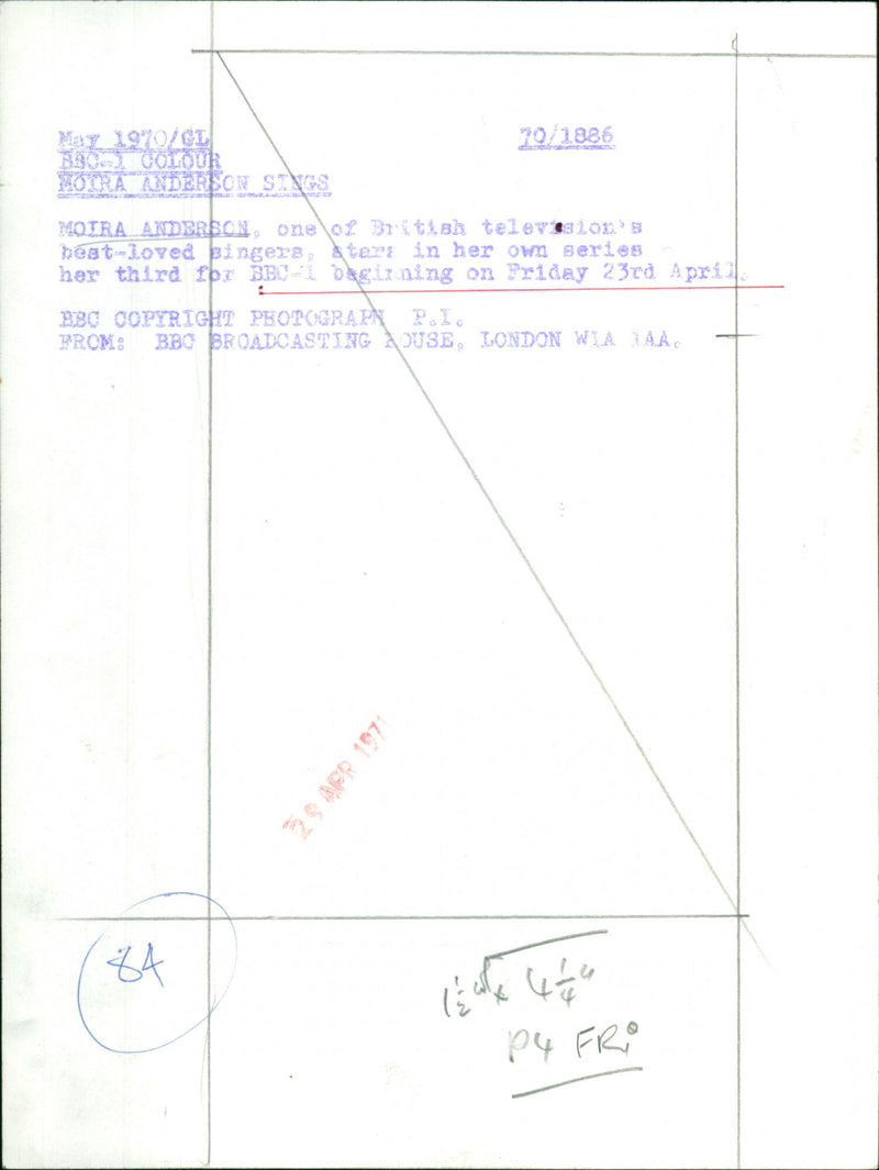 Moira Anderson - Vintage Photograph