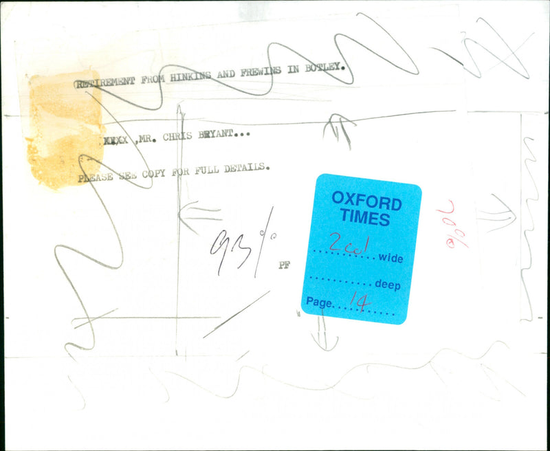 Chris Bryant - Vintage Photograph