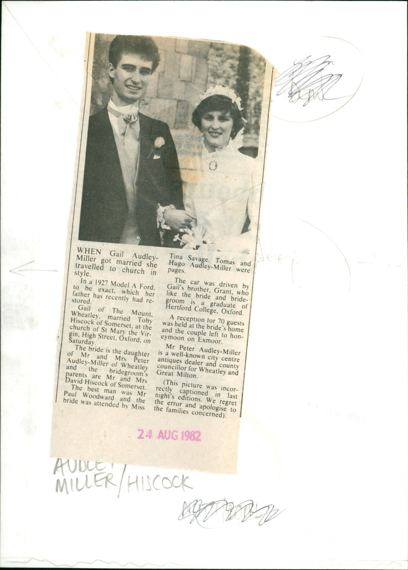 Gail Audley Miller - Vintage Photograph