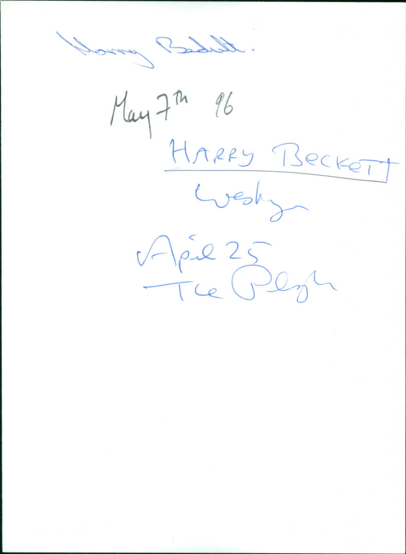 Harry Beckett - Vintage Photograph