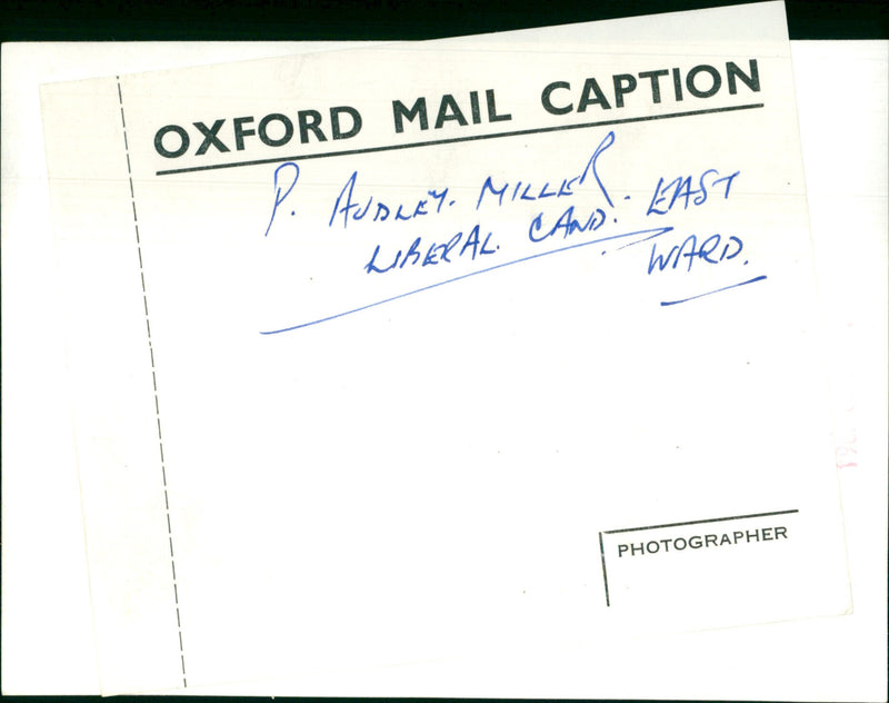 Peter Audrey Miller - Vintage Photograph