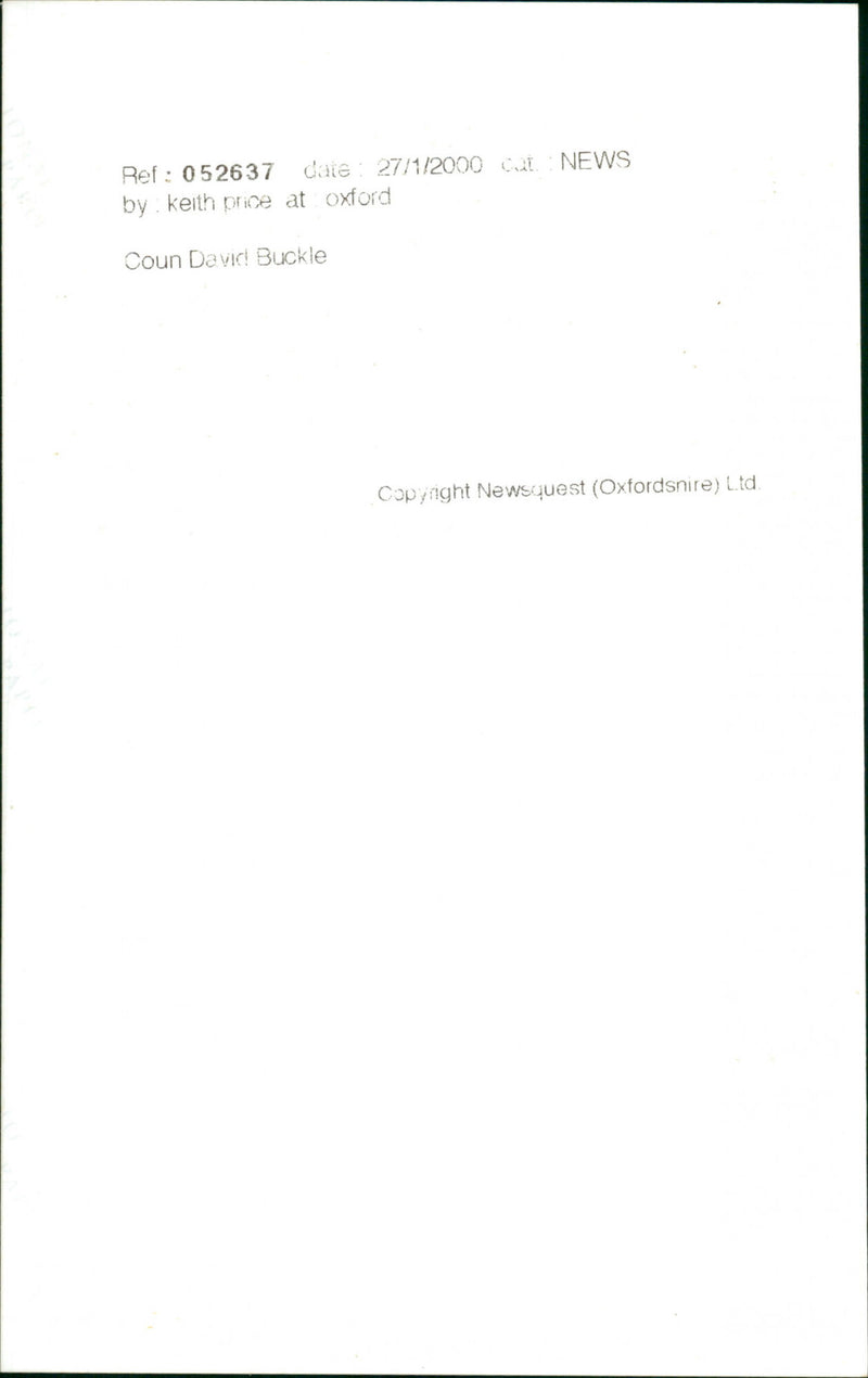 David Buckle - Vintage Photograph