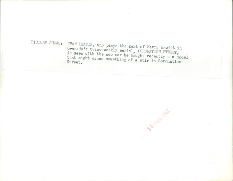 Ivan Beavis - Vintage Photograph