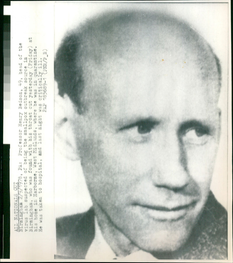 Prof Henry Bedson - Vintage Photograph