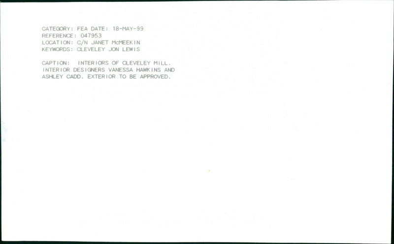 Ashley Cadd and Vanessa Hawkins - Vintage Photograph