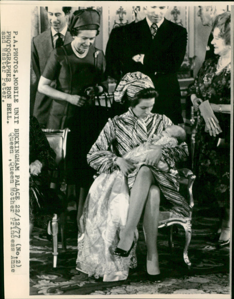 Princess Anne and her baby - Vintage Photograph