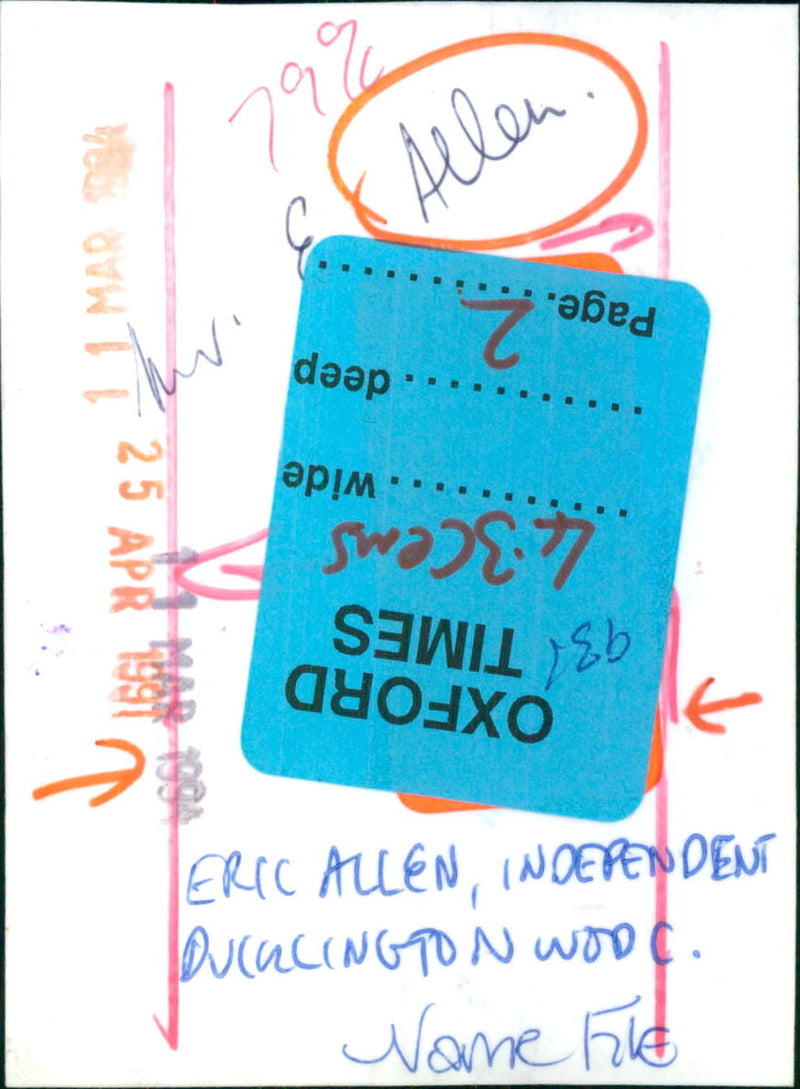 Eric Allen - Vintage Photograph