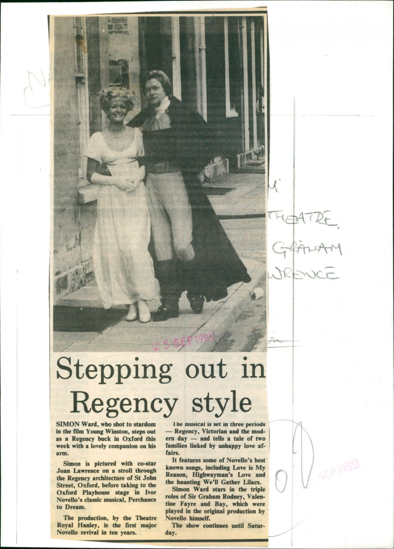 Simon Ward - Vintage Photograph