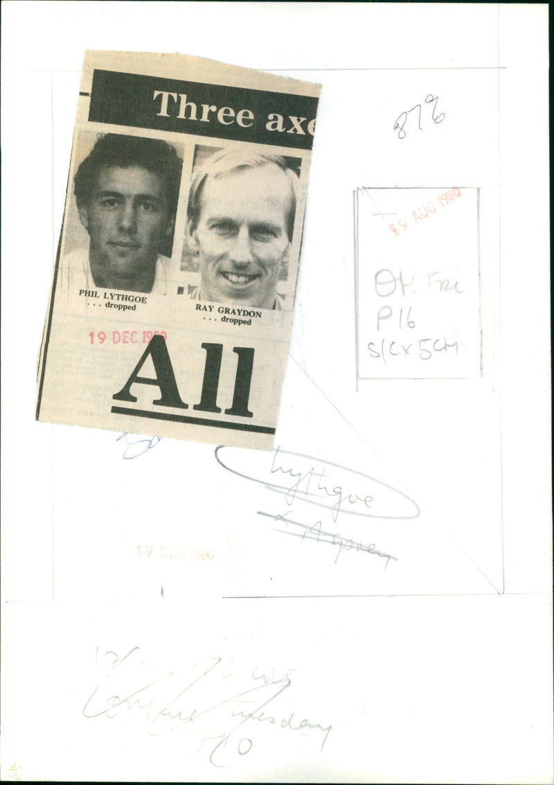 Phil Lythgoe, Ray Graydon - Vintage Photograph