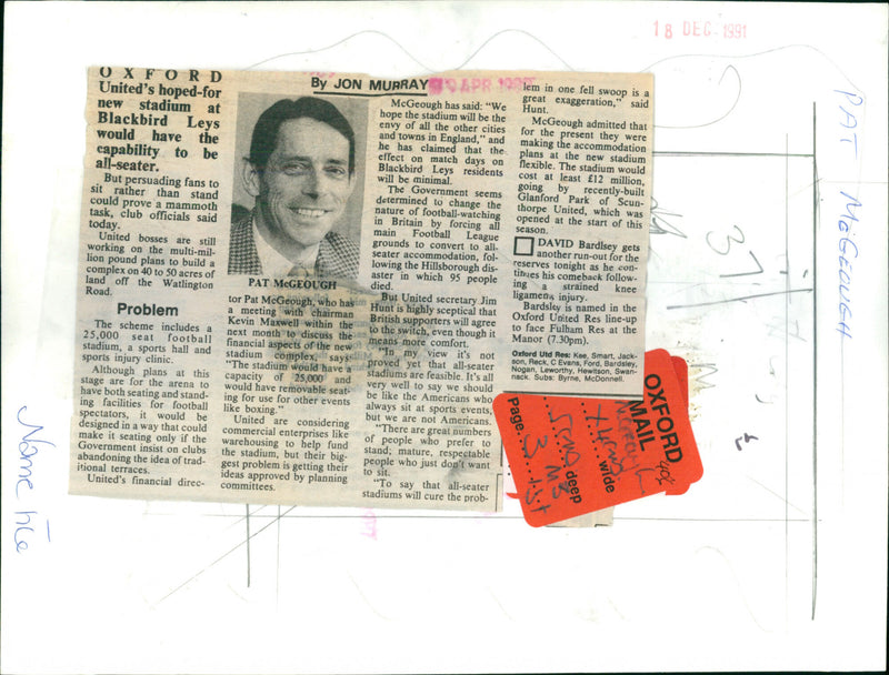 Pat McGeough - Vintage Photograph