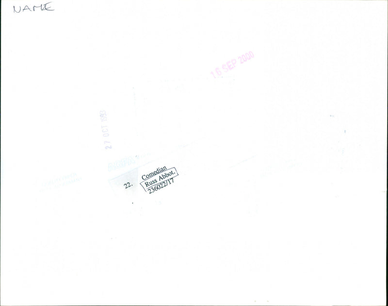 Russ Abbot - Vintage Photograph