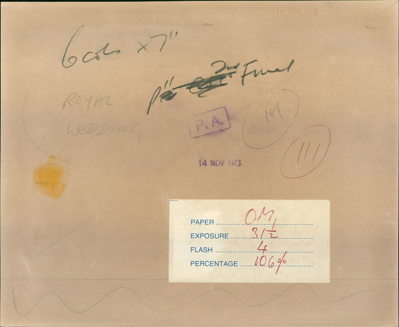 Captain Mark Phillips and Princess Anne - Vintage Photograph