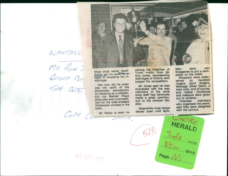 Geoff Bailey - Vintage Photograph