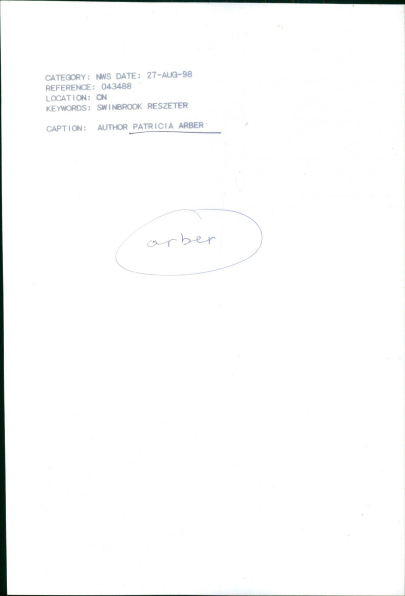 Patricia Arber - Vintage Photograph