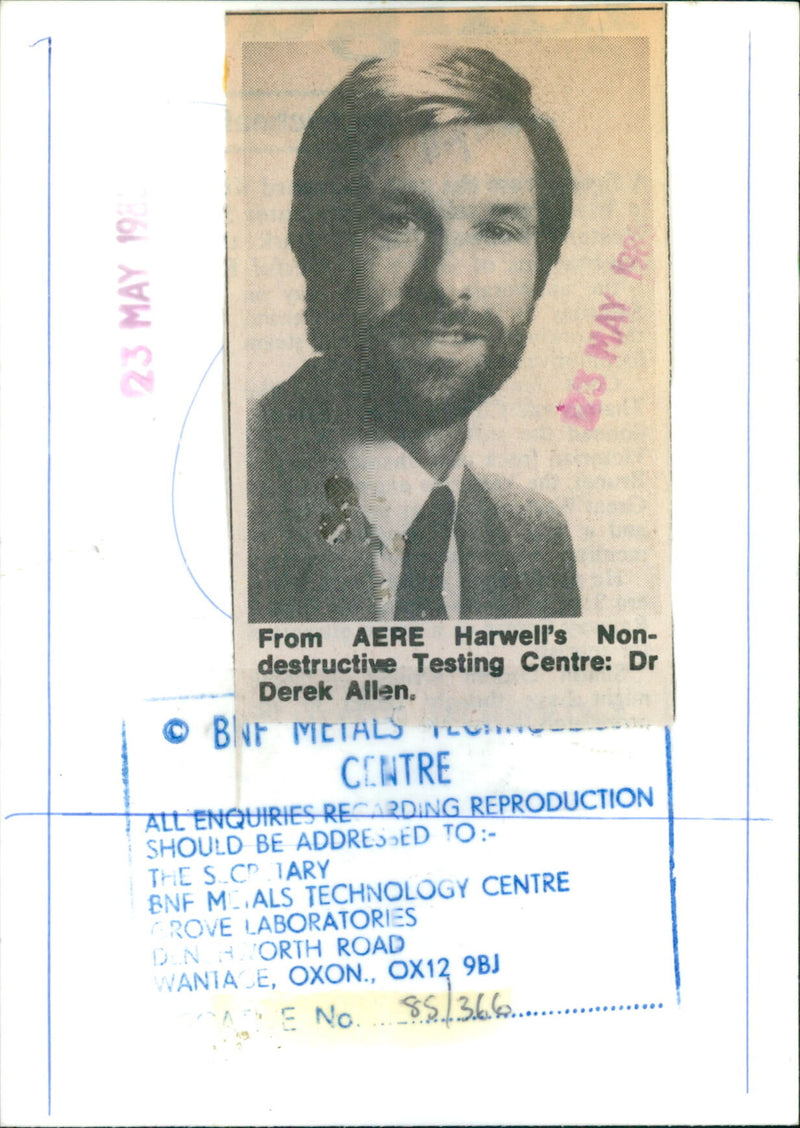 Dr. Derek Allen - Vintage Photograph