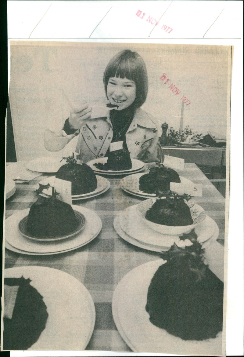 Cake tasting - Vintage Photograph