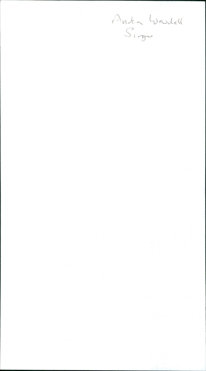 Anita Wardell - Vintage Photograph