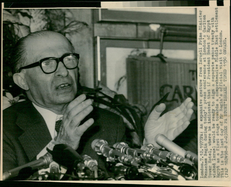 Menachem Begin - Vintage Photograph