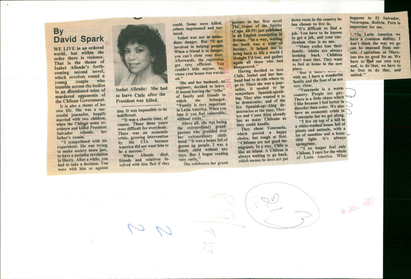 Isabel Allende - Vintage Photograph