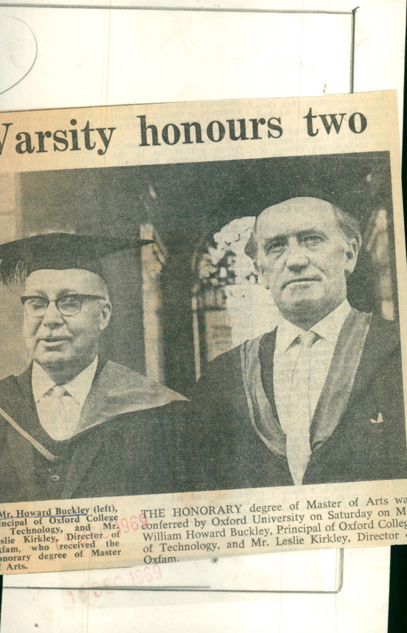 Howard Buckley - Vintage Photograph