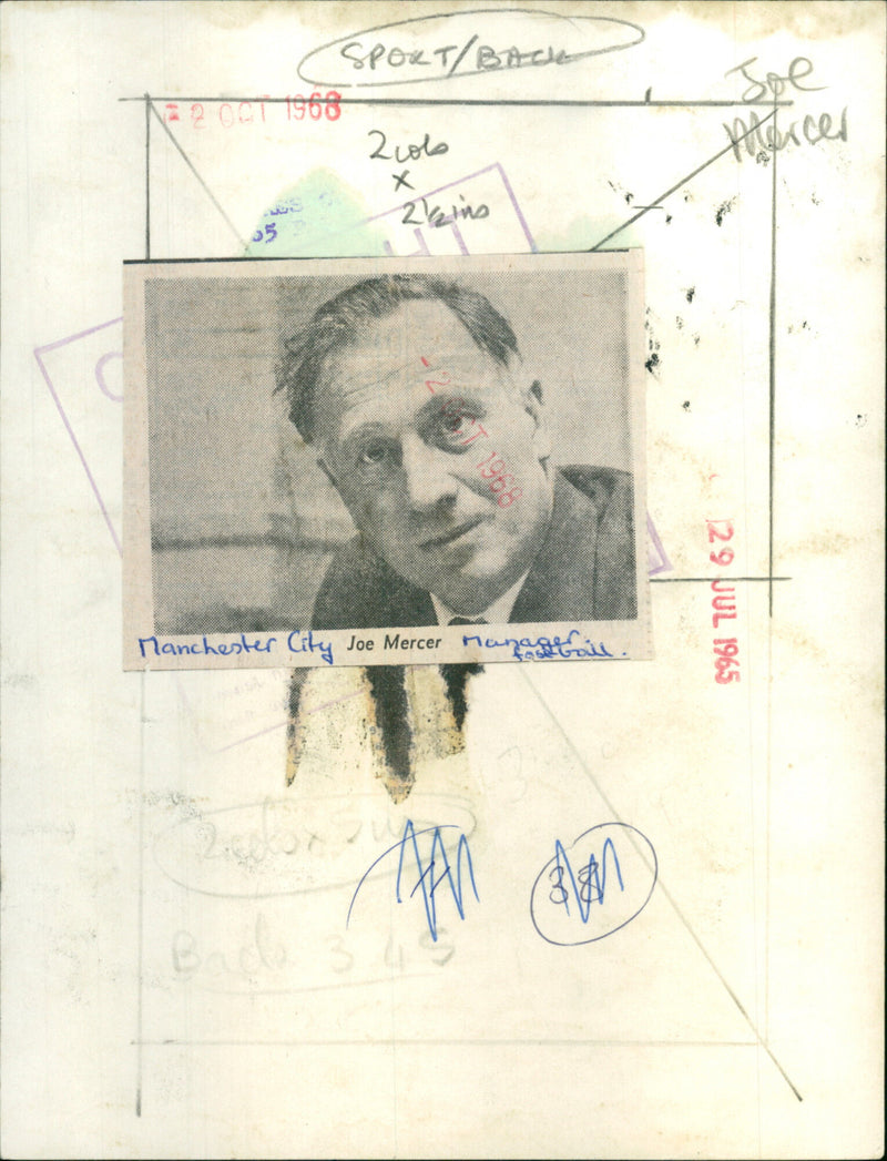 Joe Mercer - Vintage Photograph