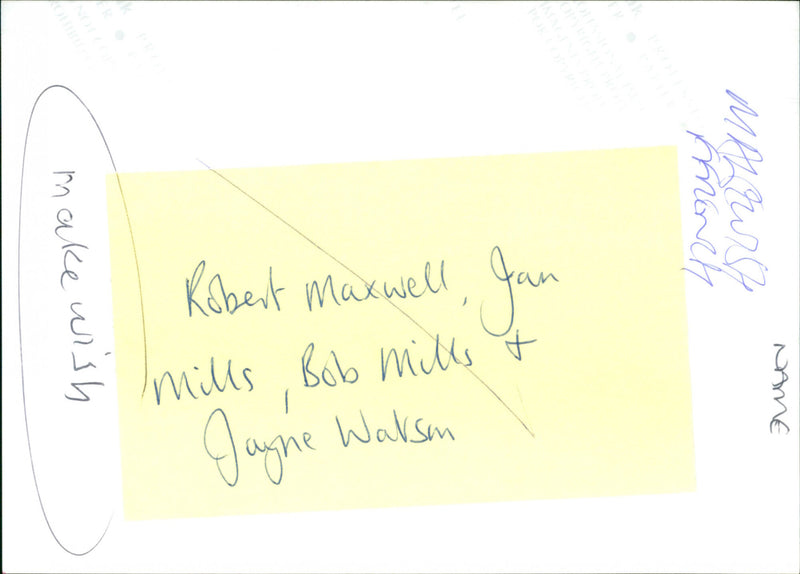 Jayne Watson - Vintage Photograph