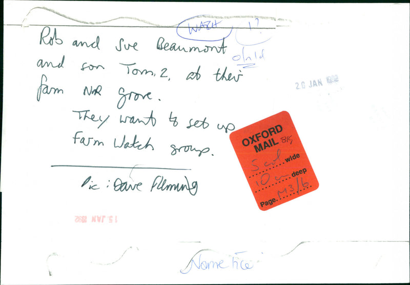 Rob and Sue Beaumont - Vintage Photograph