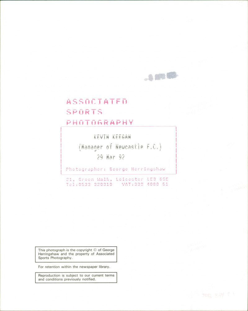 Kevin Keegan - Vintage Photograph