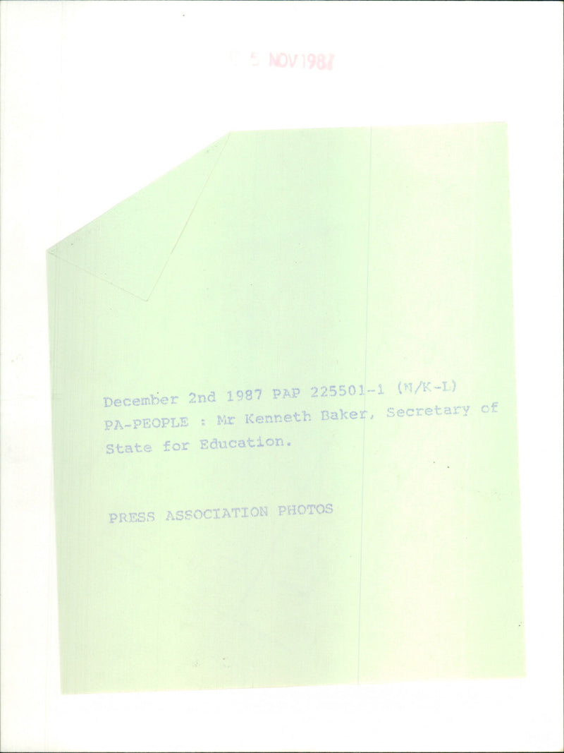 Kenneth Baker - Vintage Photograph